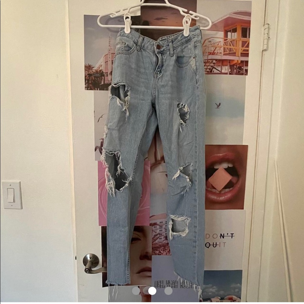 Zara distressed jeans